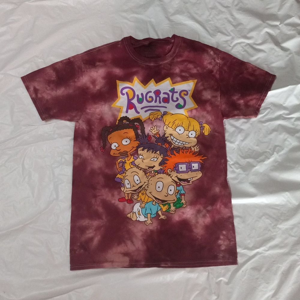 Nickelodeon Pink Tie Dye Rugrats T-Shirt Size M
